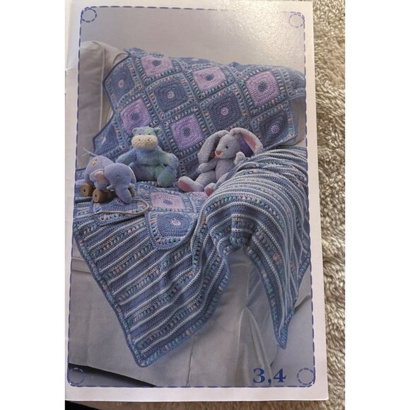Bernat Blue Jean Baby & Handicrafter Baby Showers Crochet & Knit Pattern Bundle - Picture 6 of 11